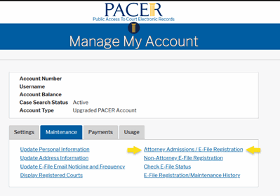 PACER Screenshot PACER Screenshot